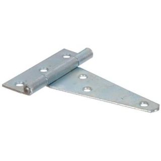 The Hillman Group 6 in. Heavy T Hinge in Zinc Plated (5 Pack) 851674.0