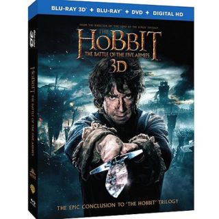 The Hobbit The Battle Of The Five Armies (3D Blu ray + Blu ray + DVD + Digital With Ultraviolet) (With INSTAWATCH) (Widescreen)