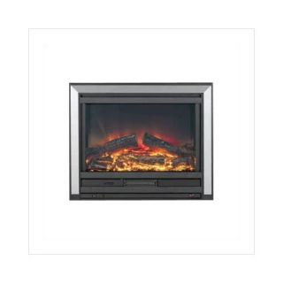 Burley UK Drayton Electric Fireplace Insert with Brushed Aluminum Trim