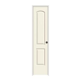 JELD WEN 18 in. x 80 in. Molded Continental French Vanilla 2 Panel Smooth Hollow Core Composite Single Prehung Interior Door THDJW137000617
