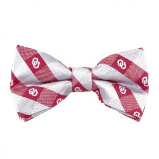 NCAA Team Logo Checkered Bow Tie   U Of Oklahoma   7663080