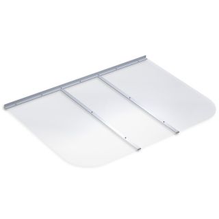 Ultra Protect 53 in x 37 in Clear Polycarbonate Rectangular Egress Basement Window Well Cover