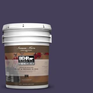 BEHR Premium Plus Ultra 5 gal. #S H 640 Purple Blanket Flat/Matte Interior Paint 175305