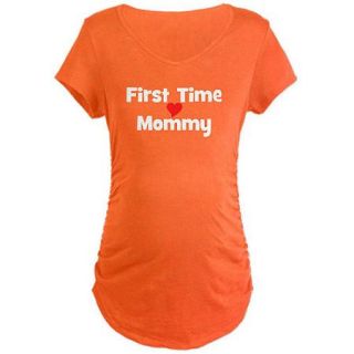  First Time Mommy Maternity Dark T Shirt