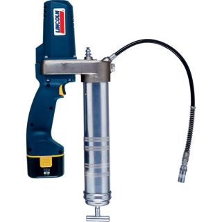 Lincoln PowerLuber Cordless Rechargeable Grease Gun Kit with 1 Battery — 12 Volt, 6000 PSI, Model# 1242  Cordless Grease Guns   Accessories