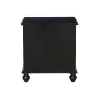 Pulaski Furniture Faux 3 Drawer Accent Chest in Black