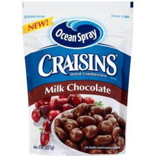 Ocean Spray Craisins Milk Chocolate Dried Cranberries 8 oz. Bag