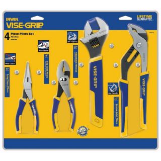 IRWIN VISE GRIP 4 Pack Traditional Plier Set