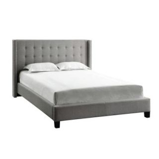 HomeSullivan Franklin Park Linen Full Size Platform Bed in Grey 40315B912W(3A)[BED]