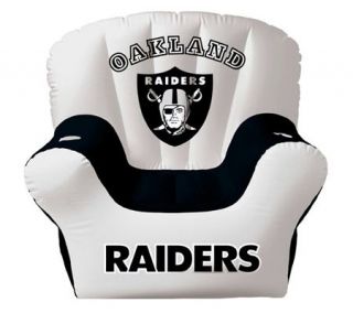 Oakland Raiders Inflatable Chair with two drinkholders —