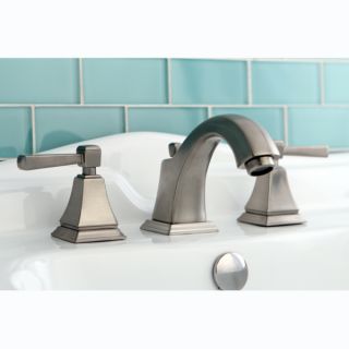 Satin Nickel Widespread Centerset Bathroom Faucet