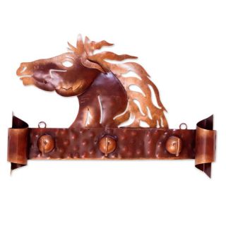 Horse of Gold Iron Coat Rack (Mexico)