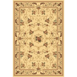 Rugs America New Vision Souvanerie Cream Rectangular Indoor Woven Area Rug (Common 8 x 10; Actual 94 in W x 130 in L)