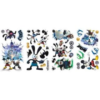 10 in. x 18 in. Mickey and Friends   Epic Mickey 2   33 Piece Peel and Stick Wall Decals RMK2077SCS
