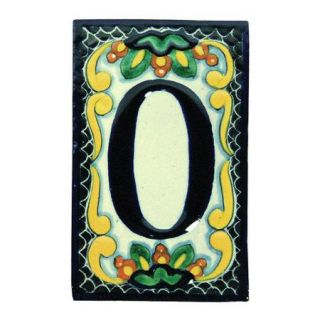 Native Trails, Inc. Hand Painted House Number '0' in Zinnia