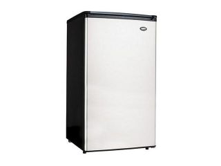 SANYO SR 3770S Counter High Refrigerator with Stainless Steel Door Stainless Steel / Black  Refrigerator