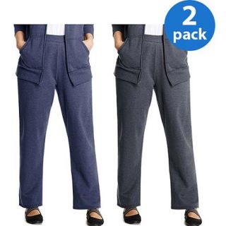 Just My Size Women's Plus Size Fleece Sweatpant 2pk Value Bundle