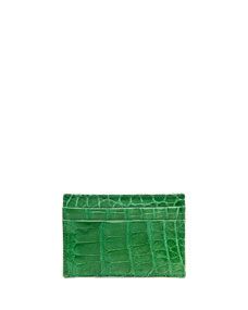 Alligator Card Case, Green