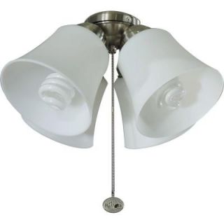 Hampton Bay 4 Light Universal Ceiling Fan Light Kit with Shatter Resistant Shades 64401