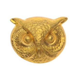 Nunn Design Stamping, 20x24.5mm Owl Face, 1 Piece, Brass