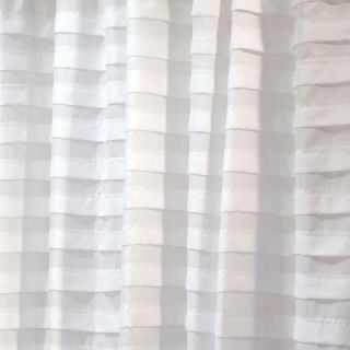 72 in. Tuxedo Shower Curtain in White 22280
