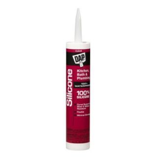 DAP 10.1 oz. Clear Kitchen and Bath 100% Silicone Rubber Sealant (12 Pack) 7079808648