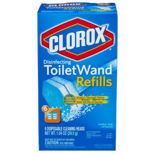 Clorox Toilet Wand 6 Count Fresh Toilet Bowl Cleaner