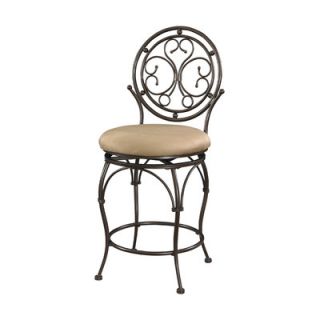 Powell Furniture Big and Tall 24 Scroll Circle Back Bar Stool with