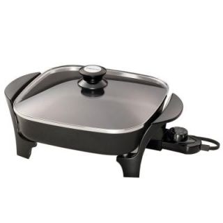 Presto 11 in. Electric Skillet With Glass Cover 06626