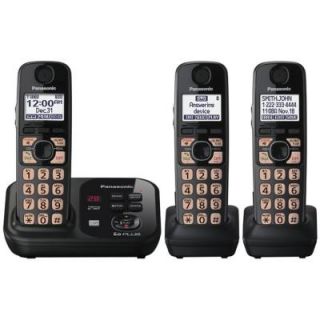 Panasonic Dect 6.0+, Cordless Phone with Digital Answering System, Caller ID and 3 Handsets DISCONTINUED KX TG4733B