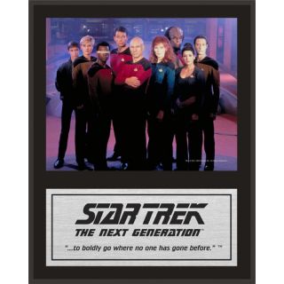Star Trek The Next Generation Sublimated Memorabilia Plaque