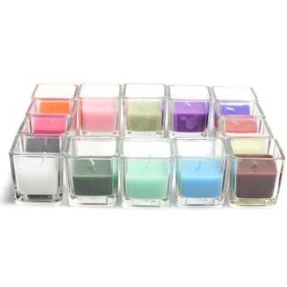 Bulk Square Glass Votive Candles (96 piece/Case)   Shopping