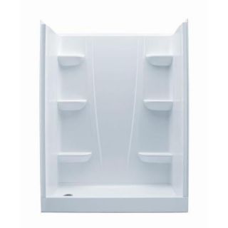 Aquatic A2 30 in. x 60 in. x 76 in. 4 piece Shower Stall in White 6030CSL AW