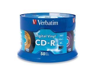 Verbatim Digital Vinyl 700MB 52X CD R  Disc
