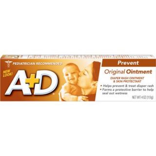 A+D Prevent Original Ointment Diaper Rash Ointment & Skin Protectant, 4 oz
