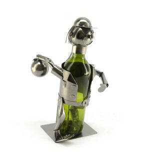 WineBodies Nurse in Bronze Metal Wine Bottle Holder