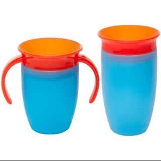 Munchkin Miracle 360 Degree No Spill Trainer and 10 Ounce Cup, Twin Pack, Blue