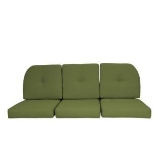 Paradise Cushions Sunbrella Kiwi 6 Piece Wicker Outdoor Sofa Cushion Set NC22253 48023