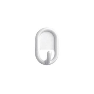 interDesign Self Adhesive Robe Hook Clip Strip in White S1421