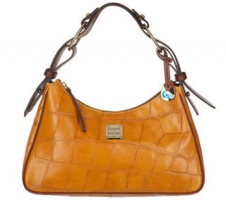 Dooney & Bourke Croco Embossed Leather Large Hobo Bag   A6027 —