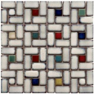 Merola Tile Essence Spiral Cascade 12 in. x 12 in. x 9 mm Porcelain Mosaic Tile FSDESPCS