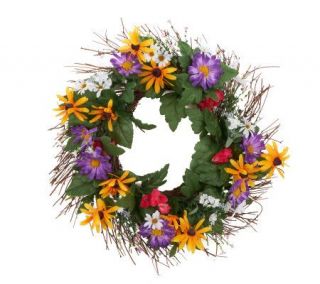 Bethlehem Lights 22 Unlit Wildflower Wreath   H198946 —