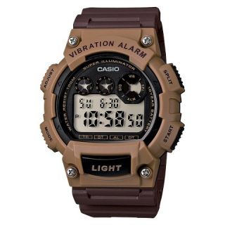 Mens Casio Digital Watch   Brown (W735H 5AVCF)
