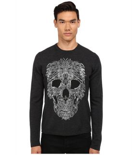 Just Cavalli Long Sleeve Crew Neck Skull Design Sweater