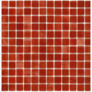 Elida Ceramica Recycled Cold Fire Glass Mosaic Square Indoor/Outdoor Wall Tile (Common 12 in x 12 in; Actual 12.5 in x 12.5 in)