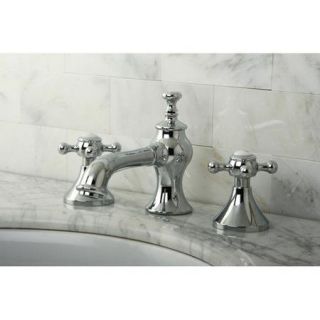 Kingston Brass English Country Double Handle Widespread Bathroom Faucet with Pop Up Drain