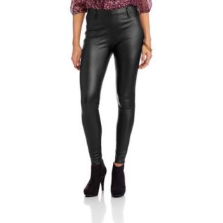 Faded Glory Women's Full Length Knit Faux Leather Coated Jegging