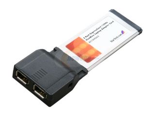 StarTech  EC13942A2  2 Port ExpressCard 1394a FireWire Laptop Adapter Card   Retail