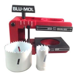 BLU MOL 1 in. x 2 1/8 in. Professional Bi Metal Lock Installation Kit 6574