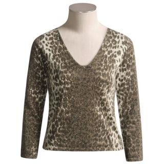 Blue Ice Animal Print Sweater (For Women)  1672H 46